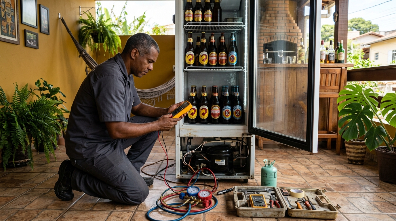 Conserto de placa eletrônica de cervejeira em Vitória da Conquista‑BA